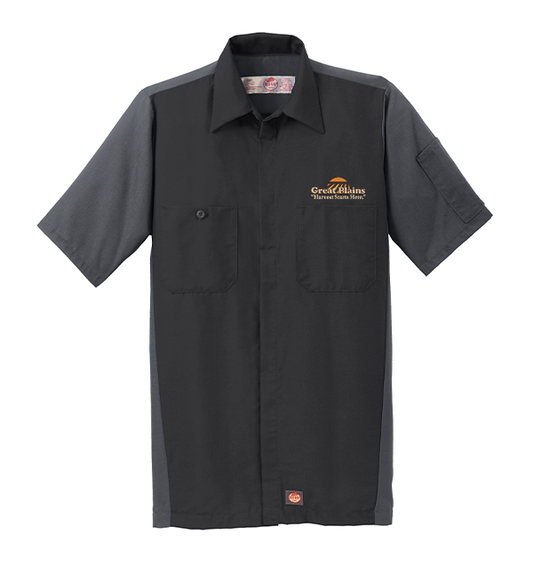 Red Kap® Short Sleeve Ripstop Crew Shirt