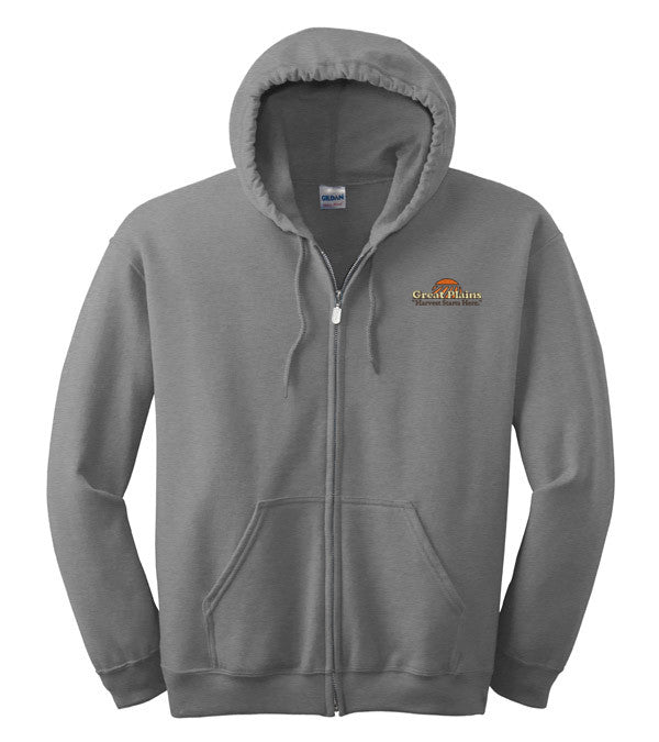 Gildan Full Zip Hooded Sweatshirt Shopgreatplains   18600 Spg 