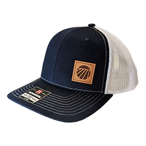 XL Square Patch Cap - Navy/White